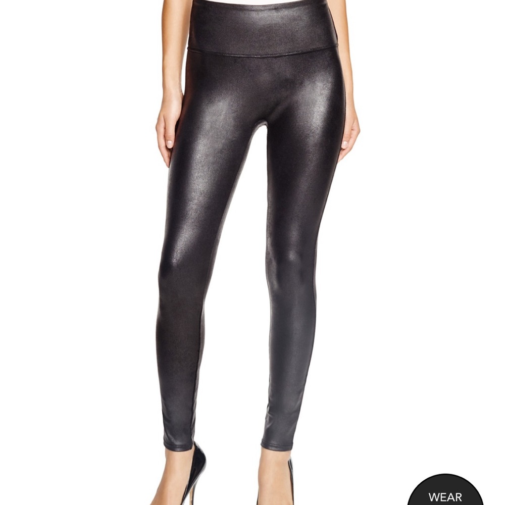 Spanx Faux-Leather Leggings Size S/P